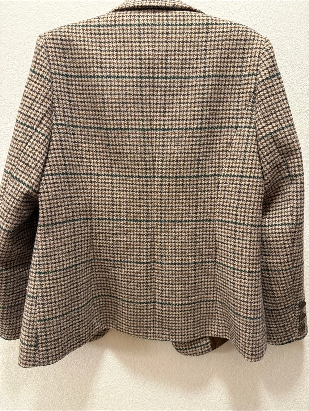 Brown Tweed Houndstooth  Blazer